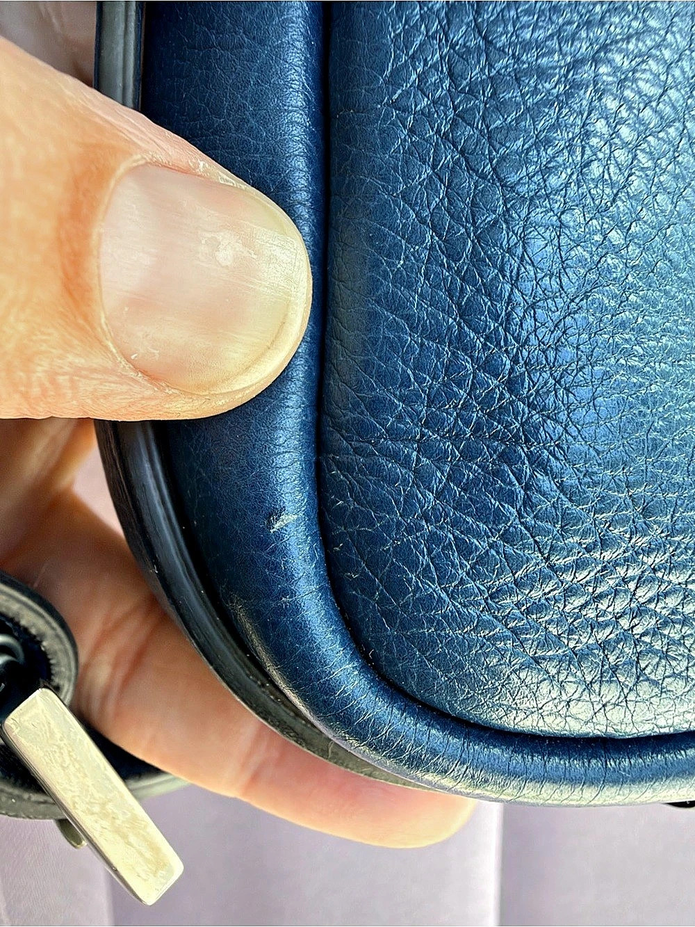 Fendi Simply Leather Shoulder Bag in Blue - Picture 14 of 16